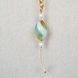 Vintage Real Pearl 9" Pendant on 20" Chain